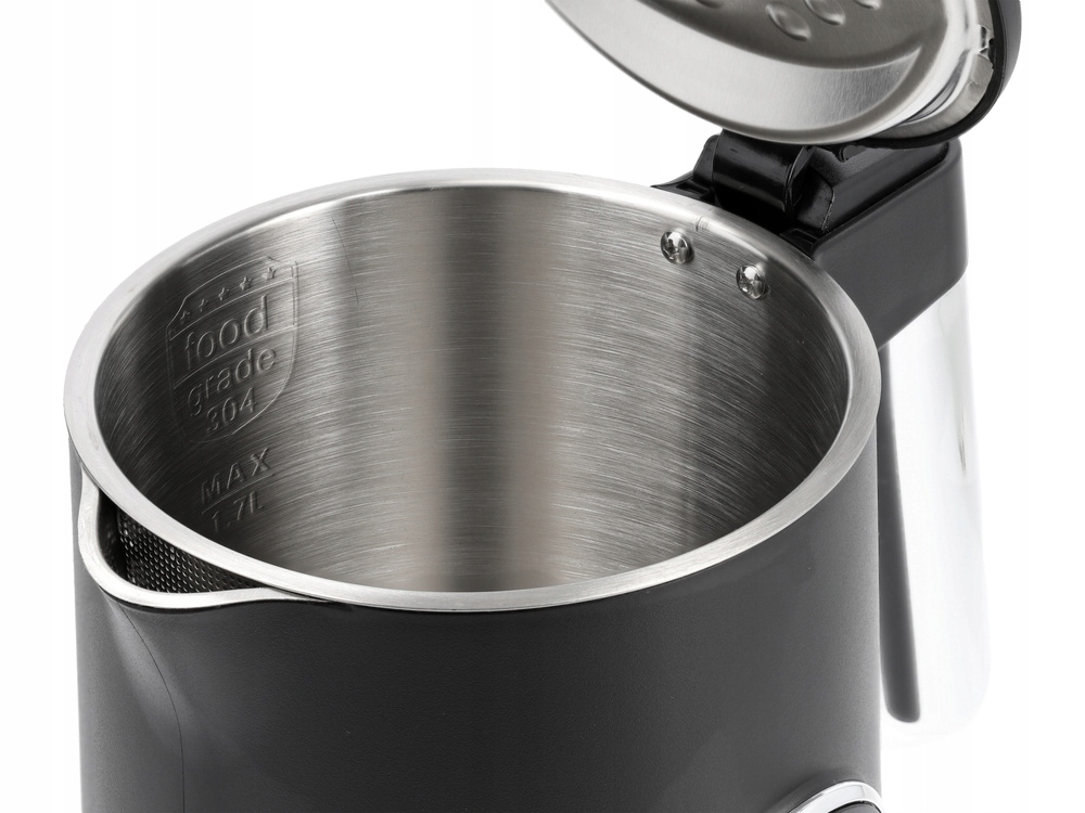 LUND CZAJNIK ELEKTRYCZNY 1,7L, REGULACJA TEMPERATURY, CZARNY 68228