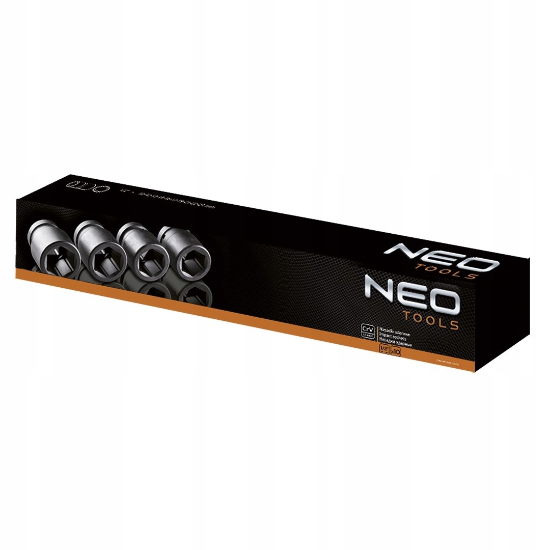 NEO ZESTAW NASADKI UDAROWE 3/4'' 26-38 MM 8 SZT.