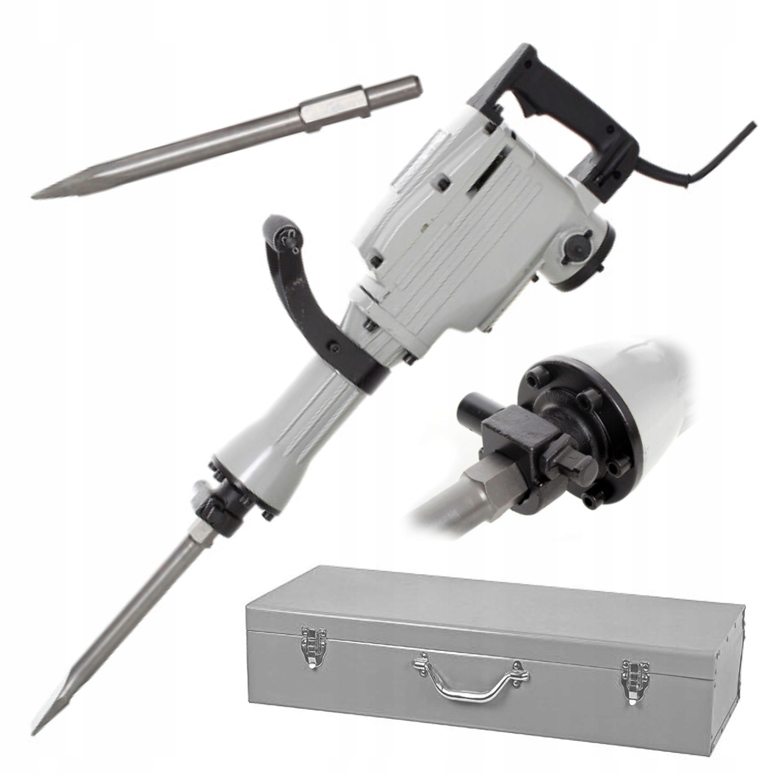 MŁOT UDAROWY KUJĄCY 3000W 55J +DŁUTO PRZECINAK WALIZKA KRAFT&DELE KD1507