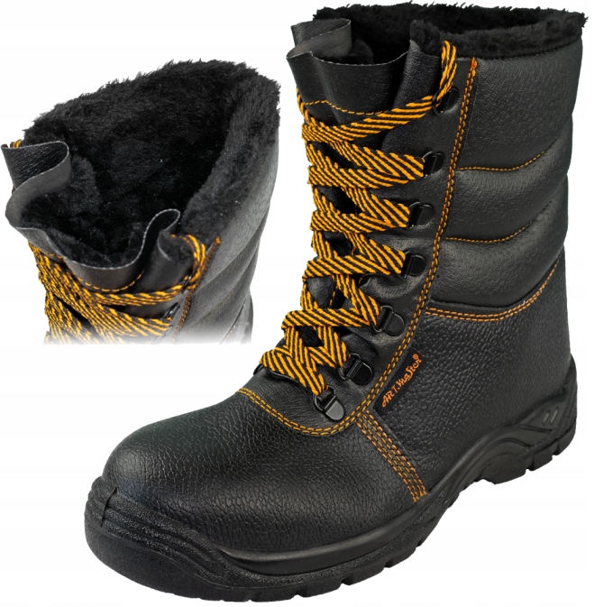 BUTY TRZEWIKI ROBOCZE OCIEPLANE PODWYŻSZANE ŚNIEGOWCE WYSOKIE OCIEPLANE 40