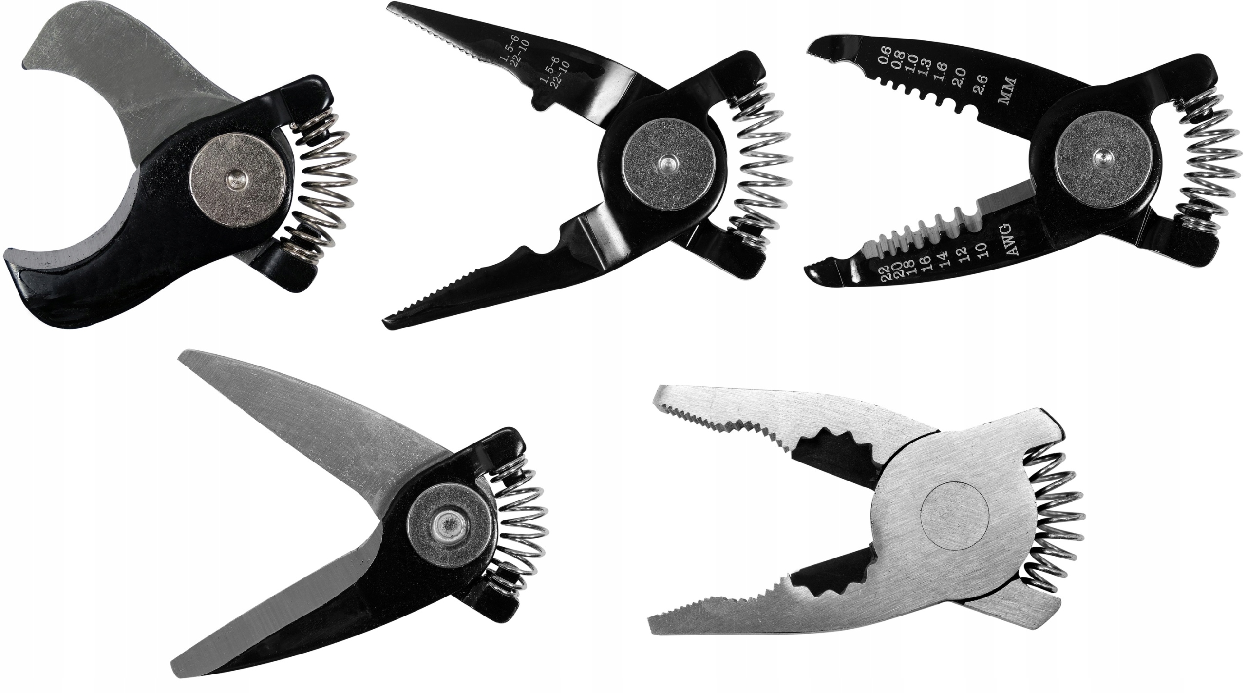 YATO ZESTAW SZCZYPIEC DLA ELEKTRYKÓW 5w1 WIELOFUNCYJNE WYMIENNE GŁOWICE