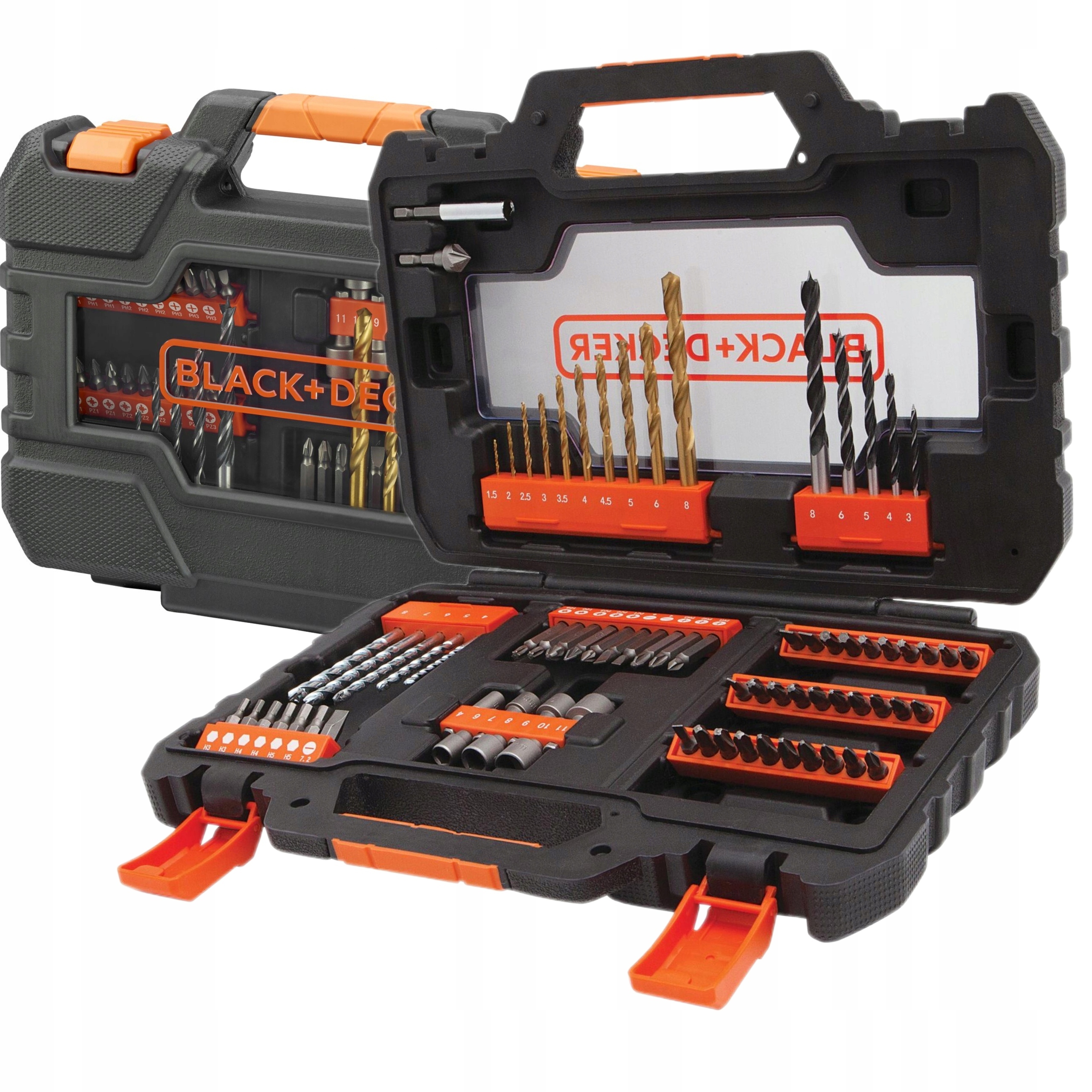 BLACK&DECKER ZESTAW WIERTEŁ BITÓW 76 SZTUK WALIZKA A7231