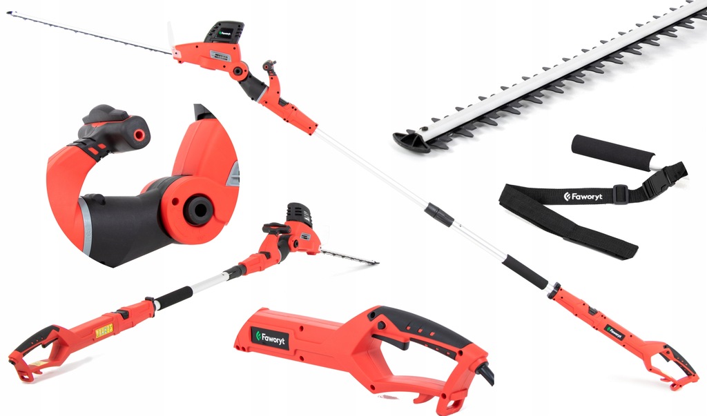FAWORYT NGW710 NOŻYCE DO ŻYWOPŁOTU NA WYSIĘGNIKU 2w1 NA WYSIĘGNIKU 280cm