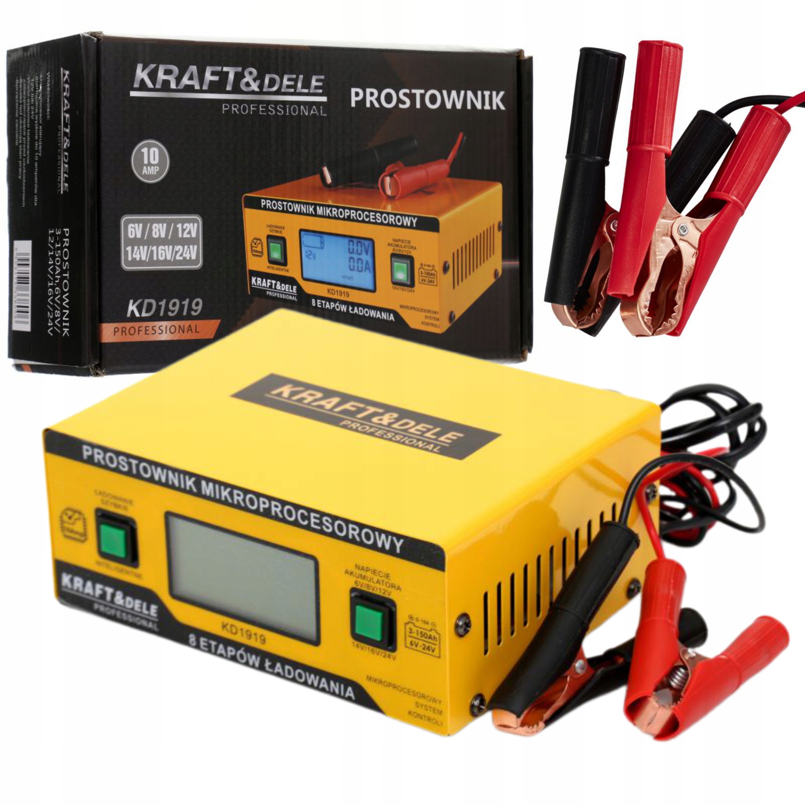 KRAFT&DELE PROSTOWNIK MIKROPROCESOROWY 10AMP 4 TRYBY PRACY KD1919