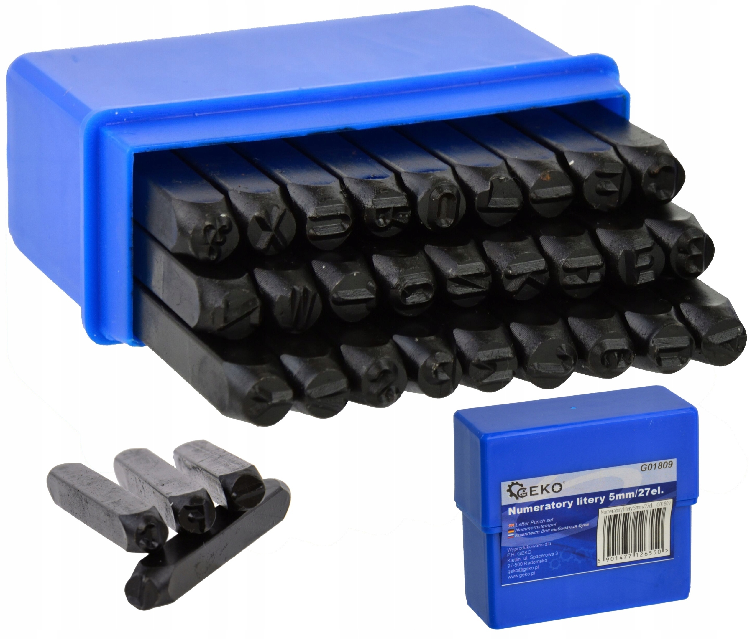 LITERATORY ZNACZNIKI LITERATOR LITERY 5mm 27 EL.