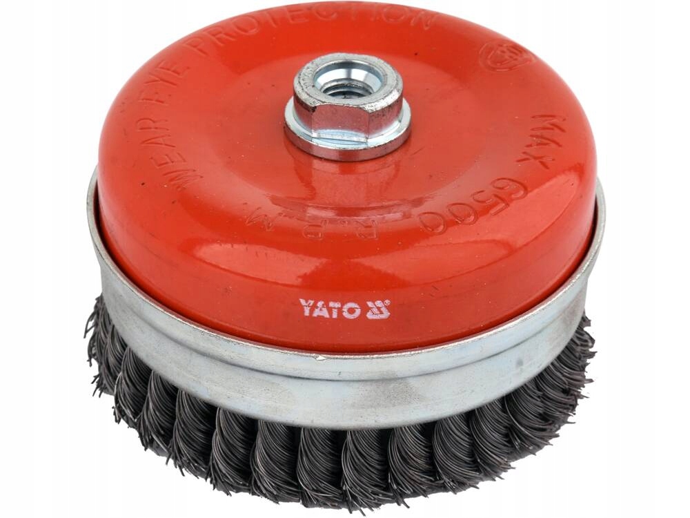 YATO SZCZOTKA DOCZOŁOWA 125MM M14 SPLATANA NA KĄTÓWKĘ YT-47691