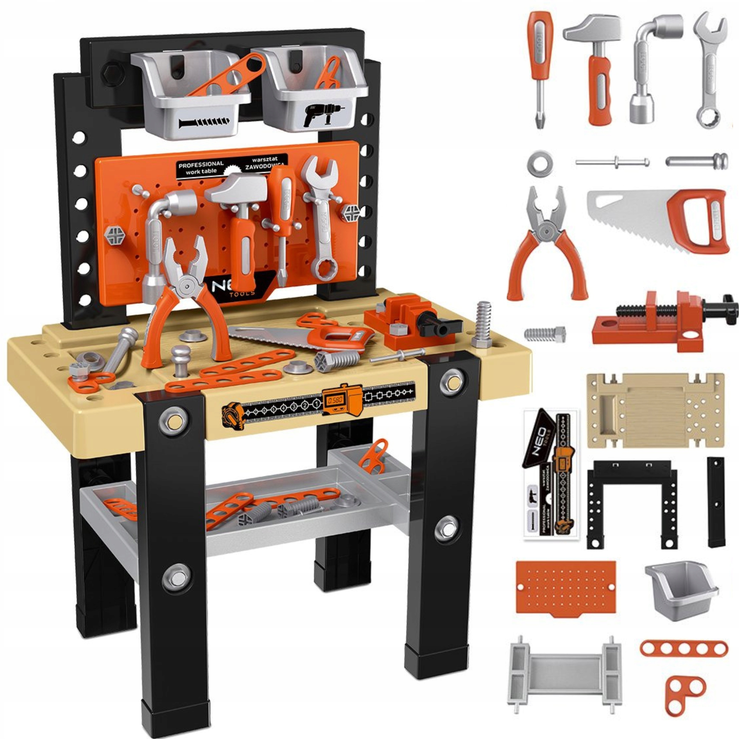 NEO MINI WARSZTAT DLA DZIECI ZABAWKA DLA CHŁOPCA NARZĘDZIA ZESTAW GD010