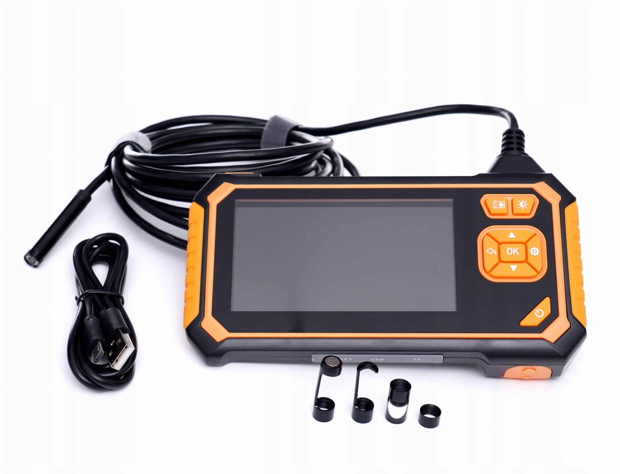 KAMERA INSPEKCYJNA ENDOSKOPOWA 4,3 FullHD LCD USB WYŚWIETLACZ 8MM KD10413