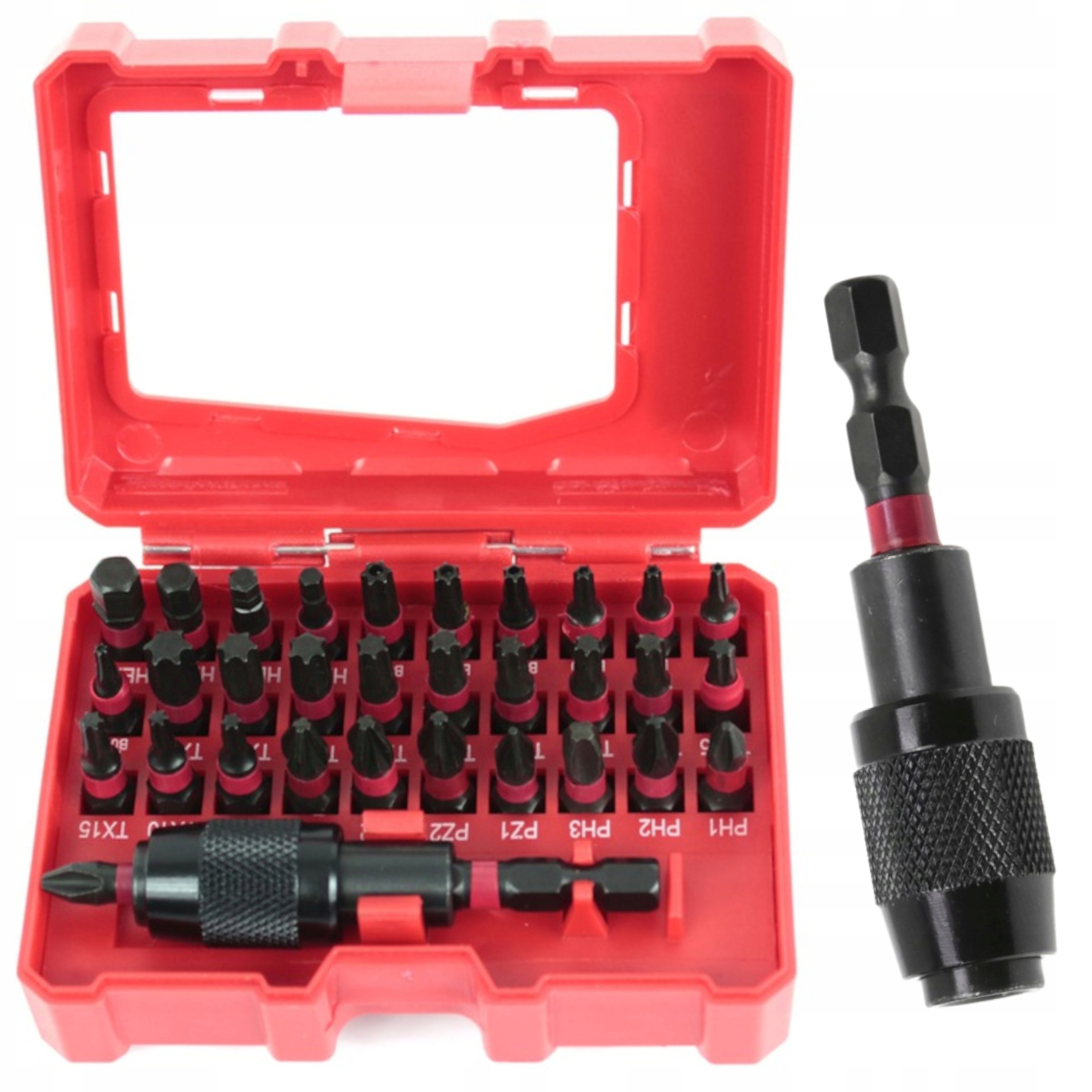 ZESTAW NASADKI BITY UDAROWE 32 ELEMENTA WALIZKA S11286