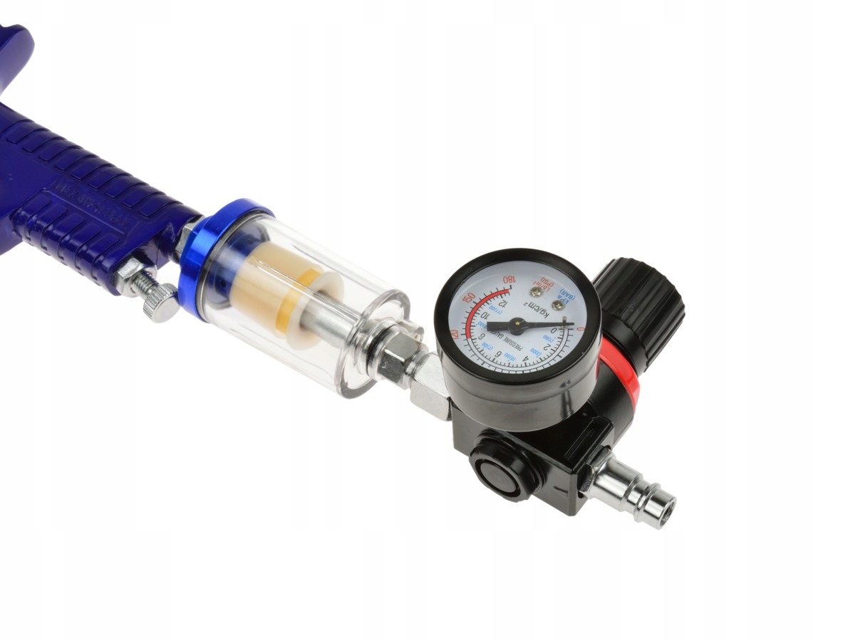 PISTOLET LAKIERNICZY HVLP 1,4 ZBIORNIK 600 ml + REDUKTOR ODWADNIACZ G03151