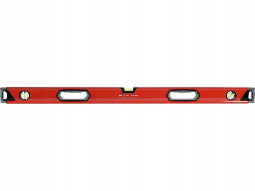 YATO POZIOMNICA ALUMINIOWA 1000 MM 3 LIBELLE 2 UCHWYTY YT-30073