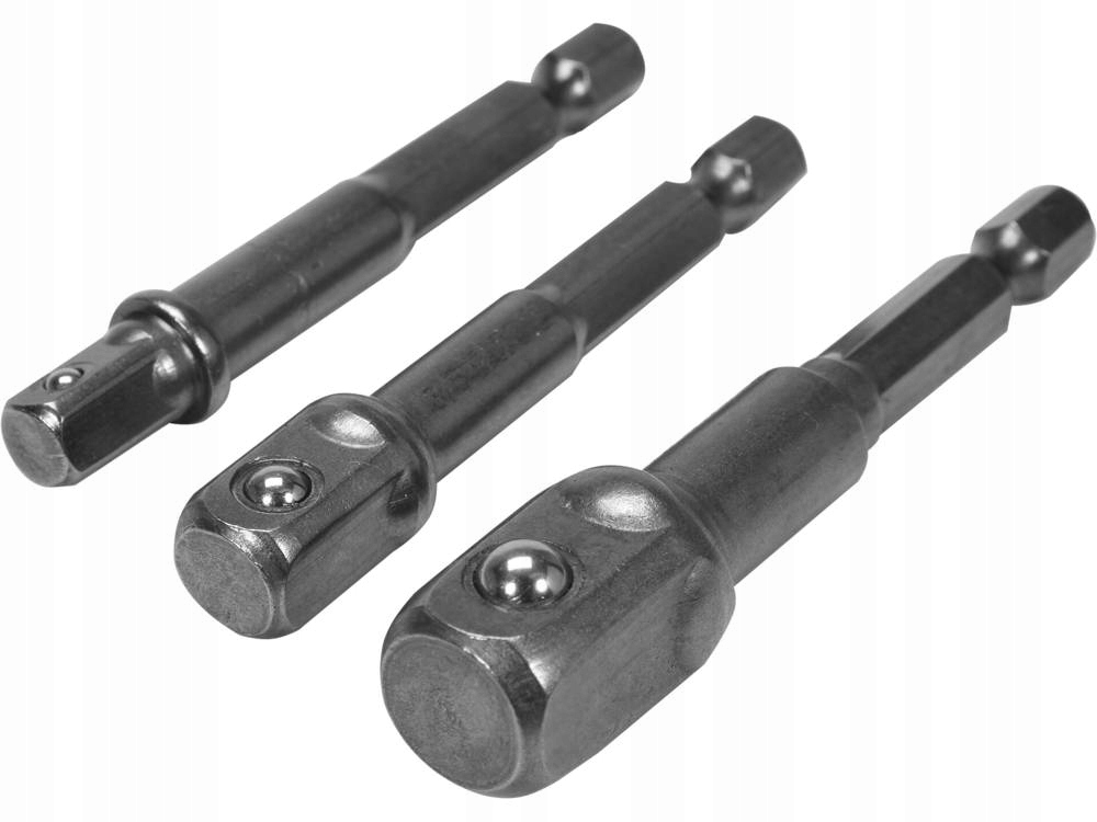 YATO KOMPLET ZESTAW ADAPTERÓW HEX DO NASADEK 1/4 3/8 1/2 STAL 40CR YT-04685