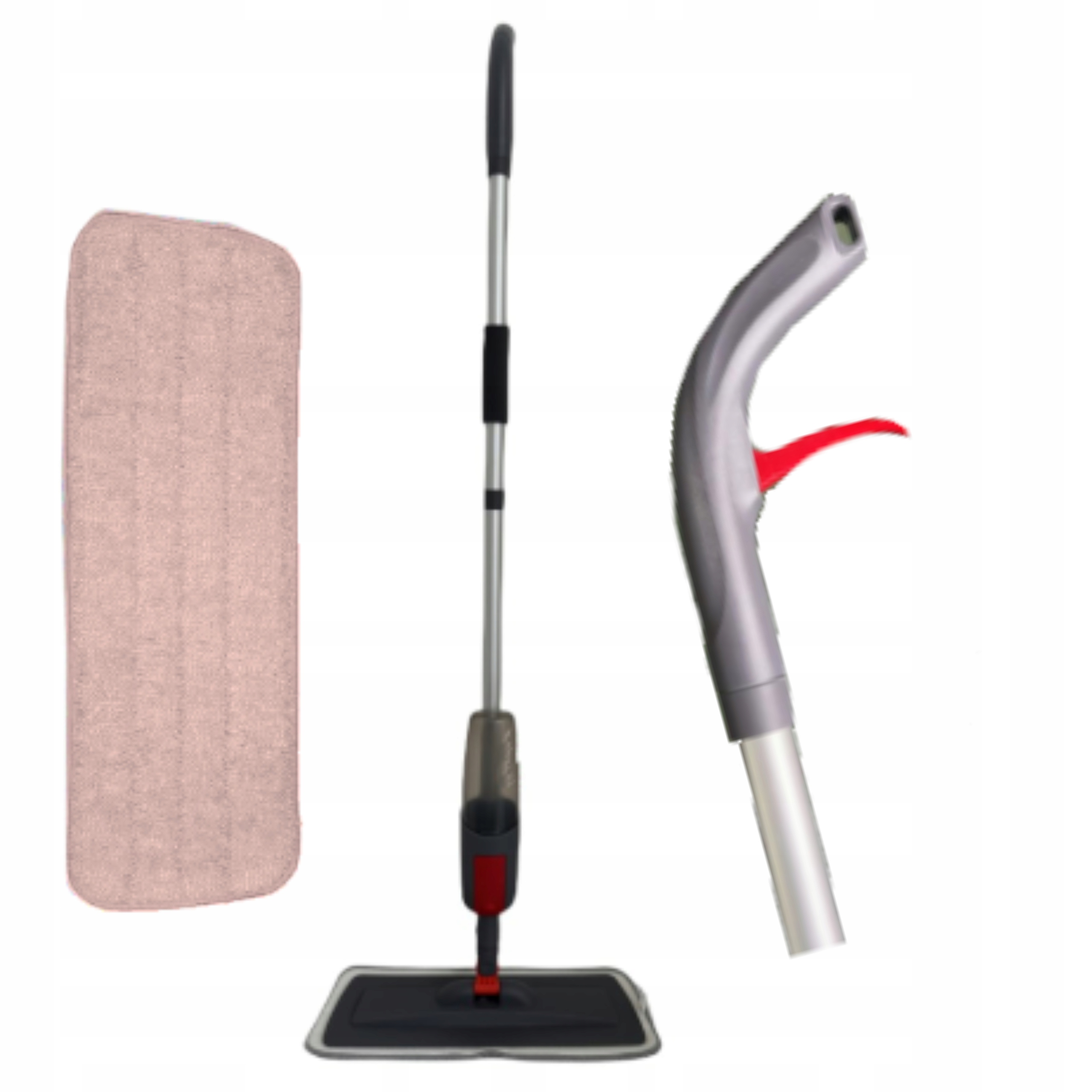 MOP PŁASKI ZE SPRYSKIWACZEM 118CM ZBIORNIK 350 ML WKŁAD Z MIKROFIBRY KRAFT