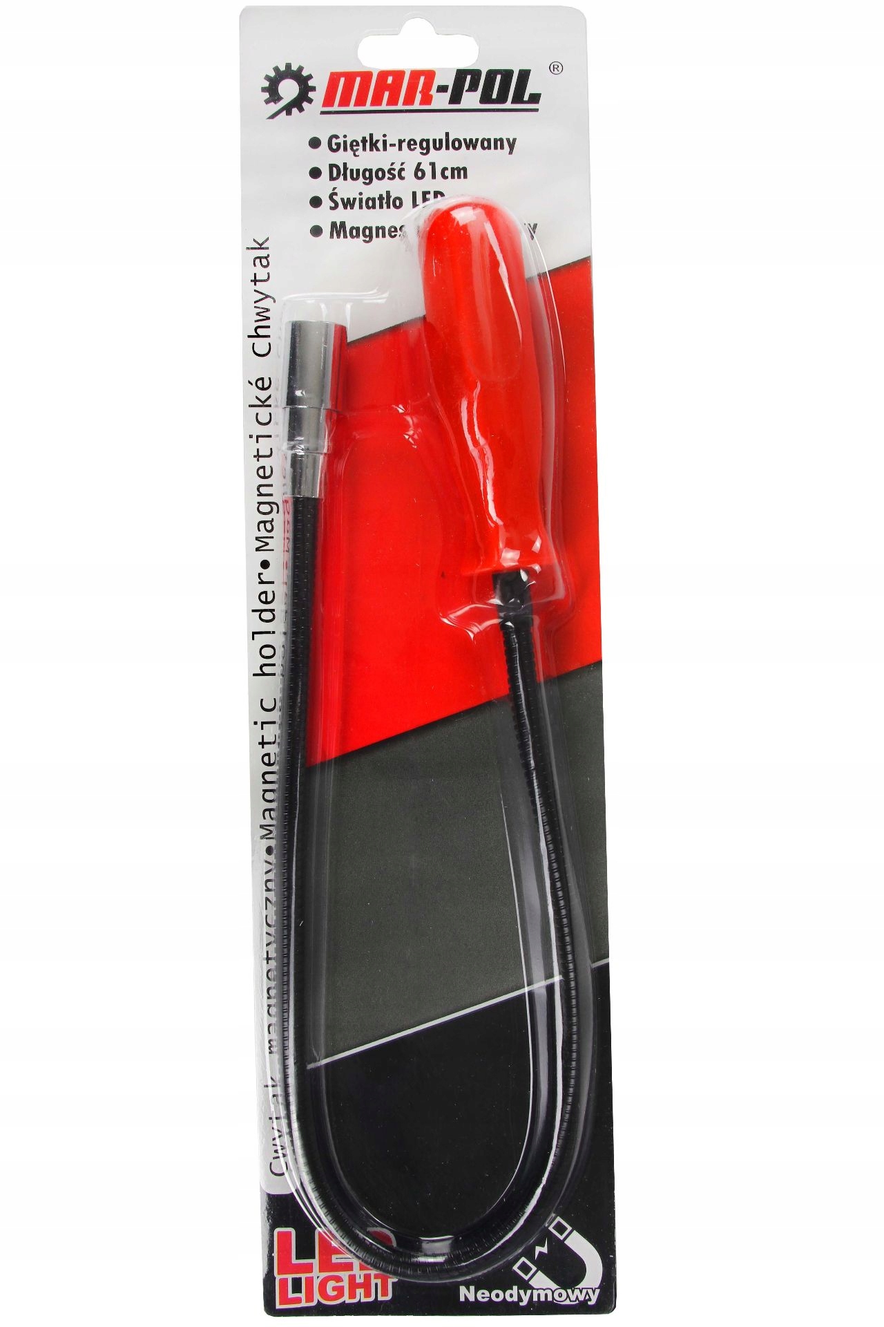 CHWYTAK MAGNETYCZNY-LED Z MAGNESEM NEODYMOWYM 61CM MAR-POL M66800