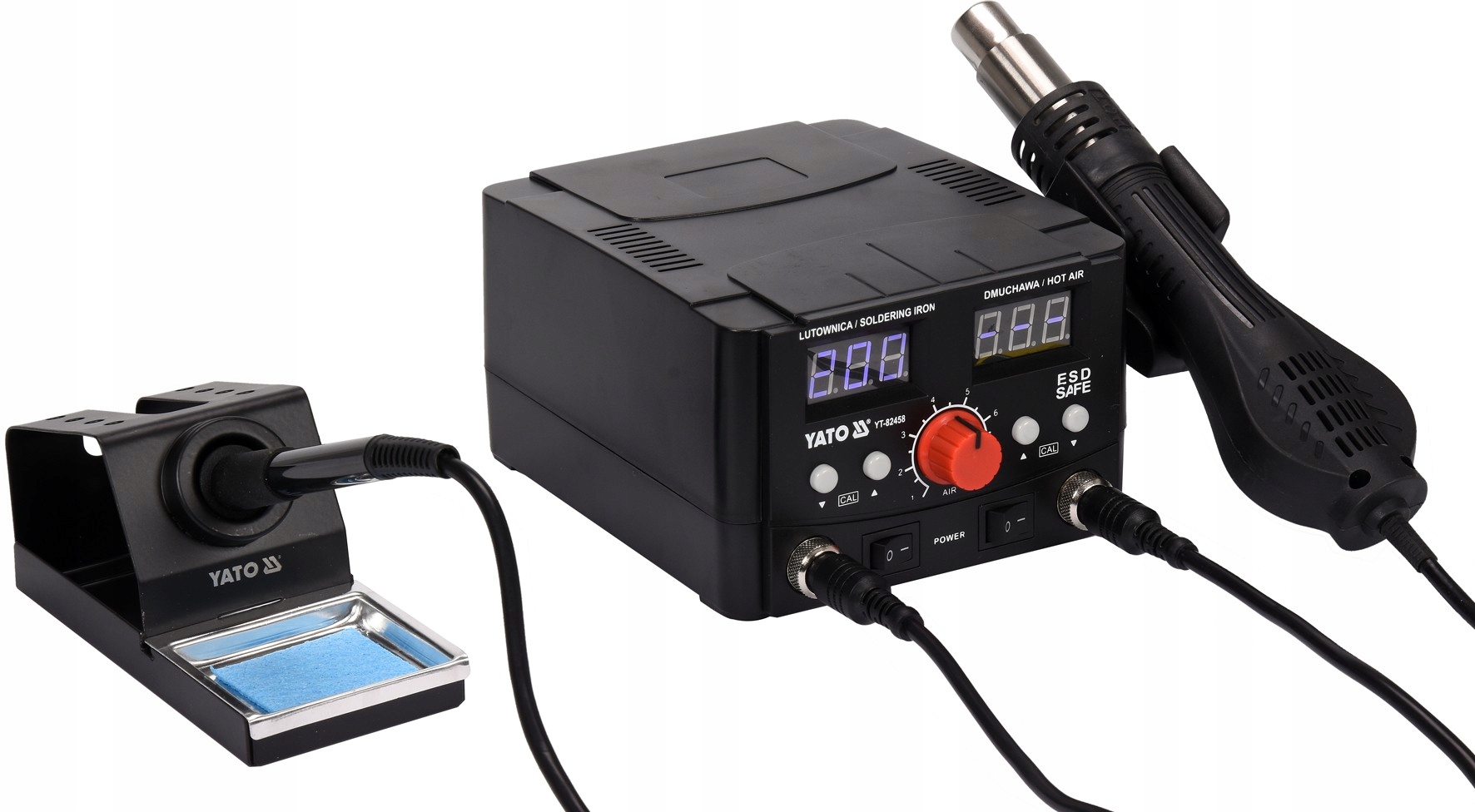 YATO YT-82458 2w1 STACJA LUTOWNICZA + STACJA HOT AIR Z PODWÓJNYM wyśw. LED