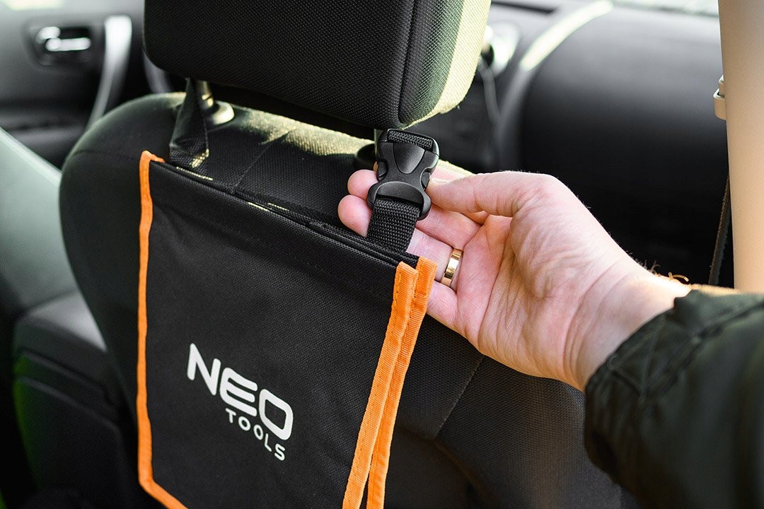 NEO ORGANIZER SAMOCHODOWY TORBA 600D ZAGŁÓWEK 220 x 160 x 260 mm 10-650