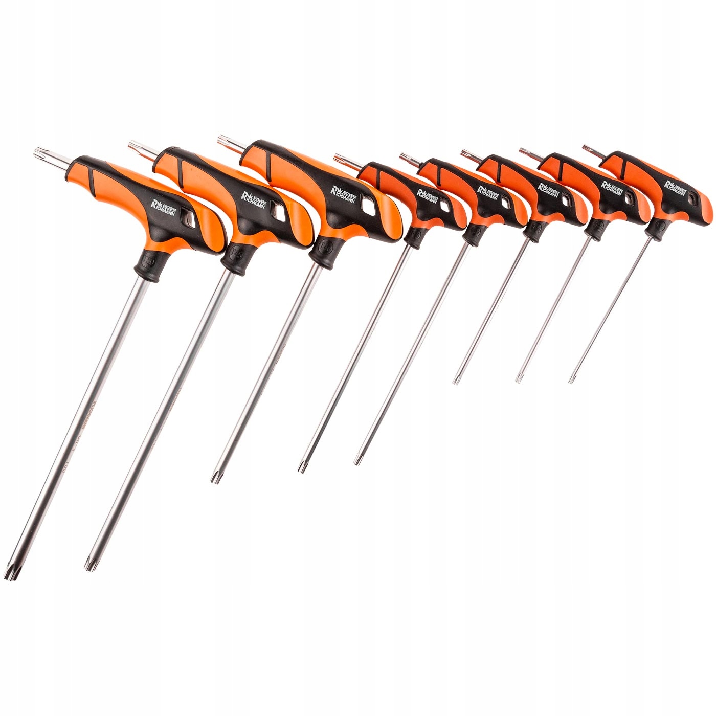 RICHMANN ZESTAW KLUCZE TORX UCHWYT "T" T15-T50 MM 8 ELEMENTÓW WALIZKA C6606