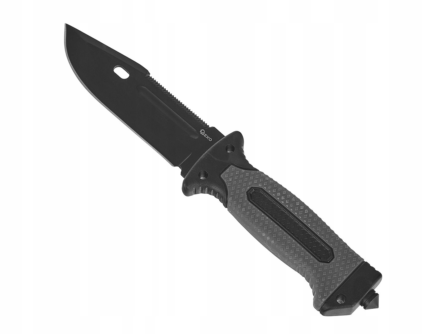 GEKO NÓŻ TAKTYCZNY 275/135MM Z KABURĄ BLACK SURVIVAL SERIES G01890