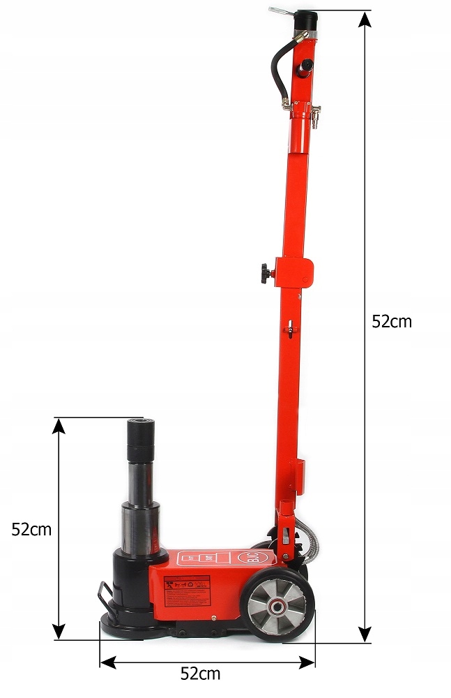 BJC PODNOŚNIK HYDRAULICZNO-PNEUMATYCZNY 30/15T 195-420mm BAŁWANEK M80391