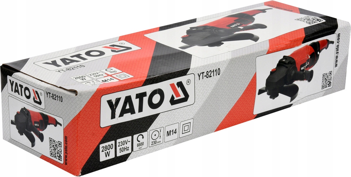 YATO SZLIFIERKA KĄTOWA KĄTÓWKA 230 2800W REGULACJA SOFT START YT-82110