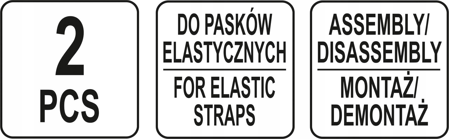 YATO ZESTAW DO OBSŁUGI PASKÓW ELASTYCZNYCH WIELOROWKOWYCH 2 SZTUKI YT-05830