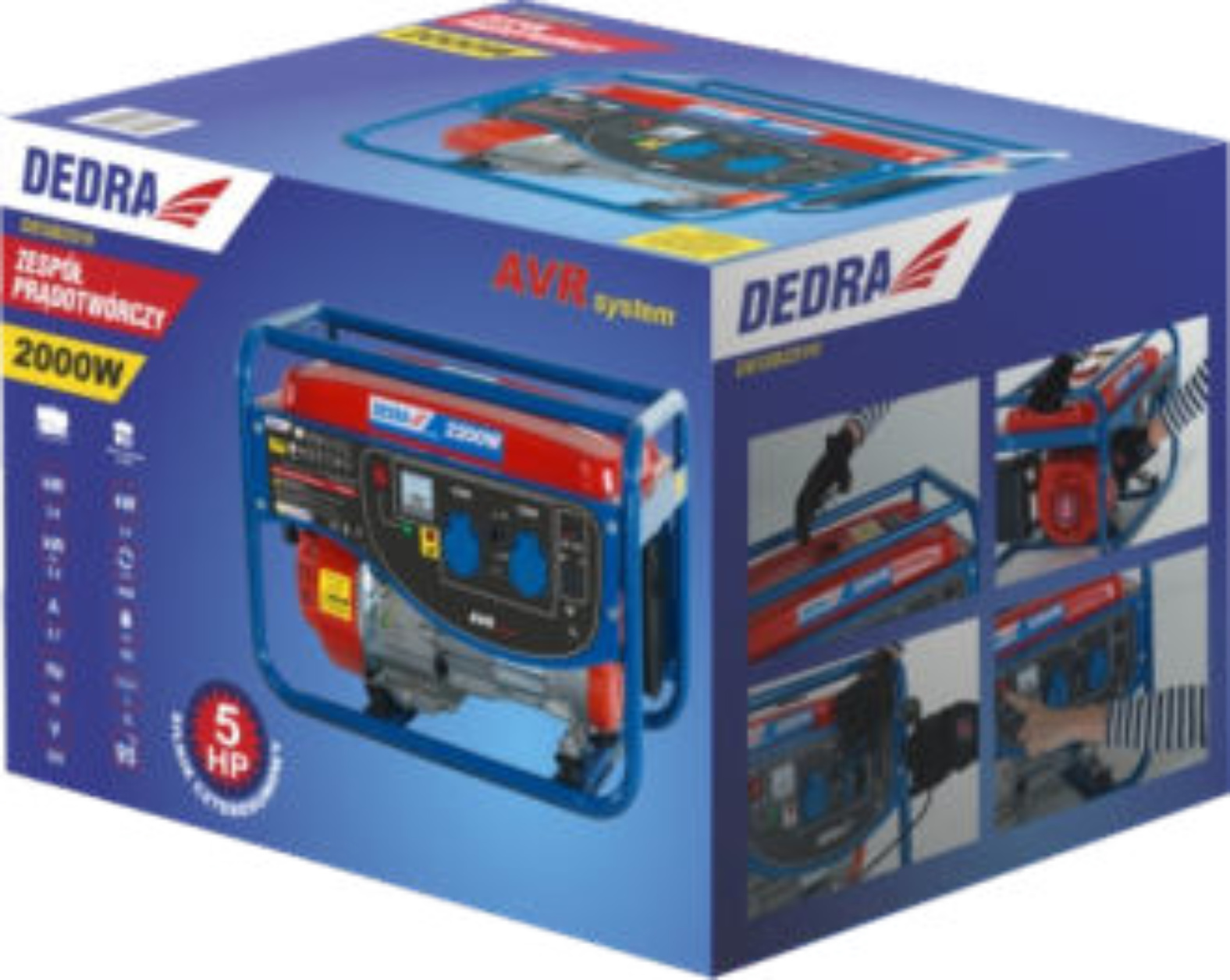 DEDRA AGREGAT PRĄDOTWÓRCZY GENERATOR 2000 DEGB2510