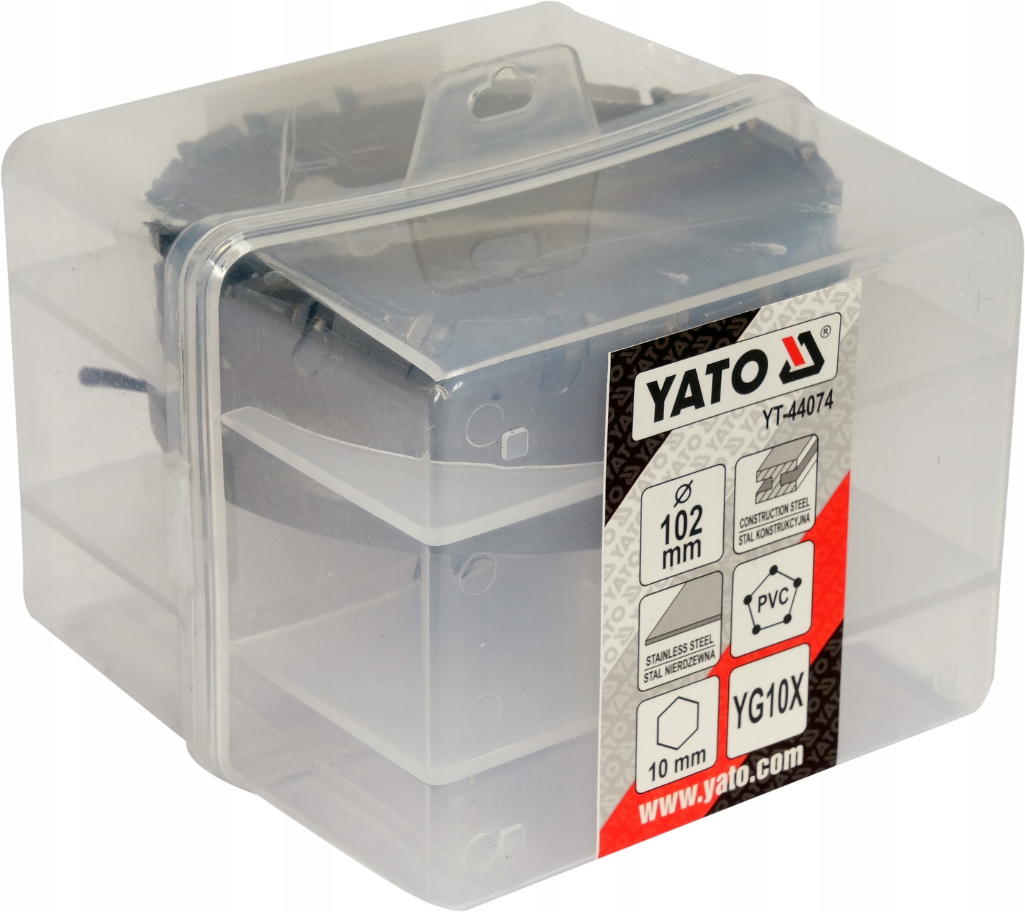 OTWORNICA DO METALU 102 MM Z WĘGLIKIEM SPIEKANYM YG10X KORONKA TCT YATO