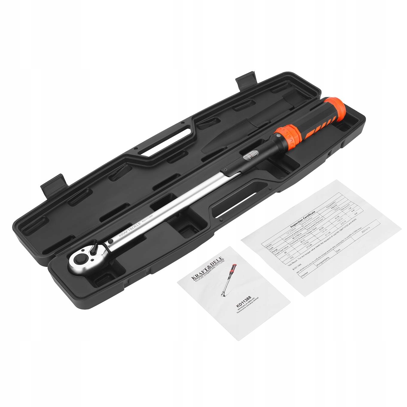 KRAFT&DELE KLUCZ DYNAMOMETRYCZNY 1/2" 40-210Nm +WALIZKA CERTYFIKAT KD11388
