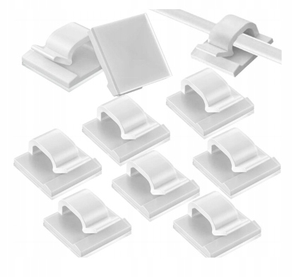 KRAFT&DELE KLIPSY MONTAŻOWE DO KABLI 14,2X13,6MM 10 SZTUK KD10084