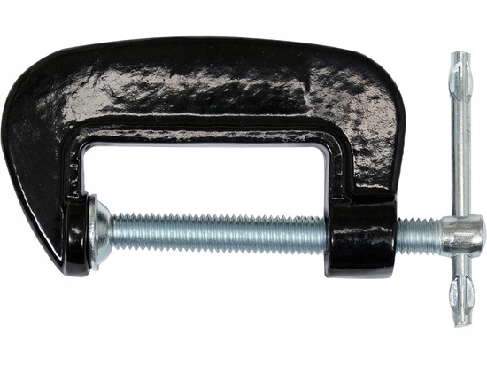 PRAKTYCZNY ŚCISK ŚRUBOWY Z ŻELIWA CIĄGŁEGO TYP C 2" NACISK 140KG 38430