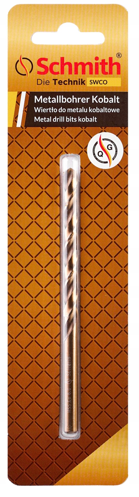 WIERTŁO DO METALU KOBALTOWE 12mm HSS-Co SCHMITH SWCO-12,0 DO WIERTARKI