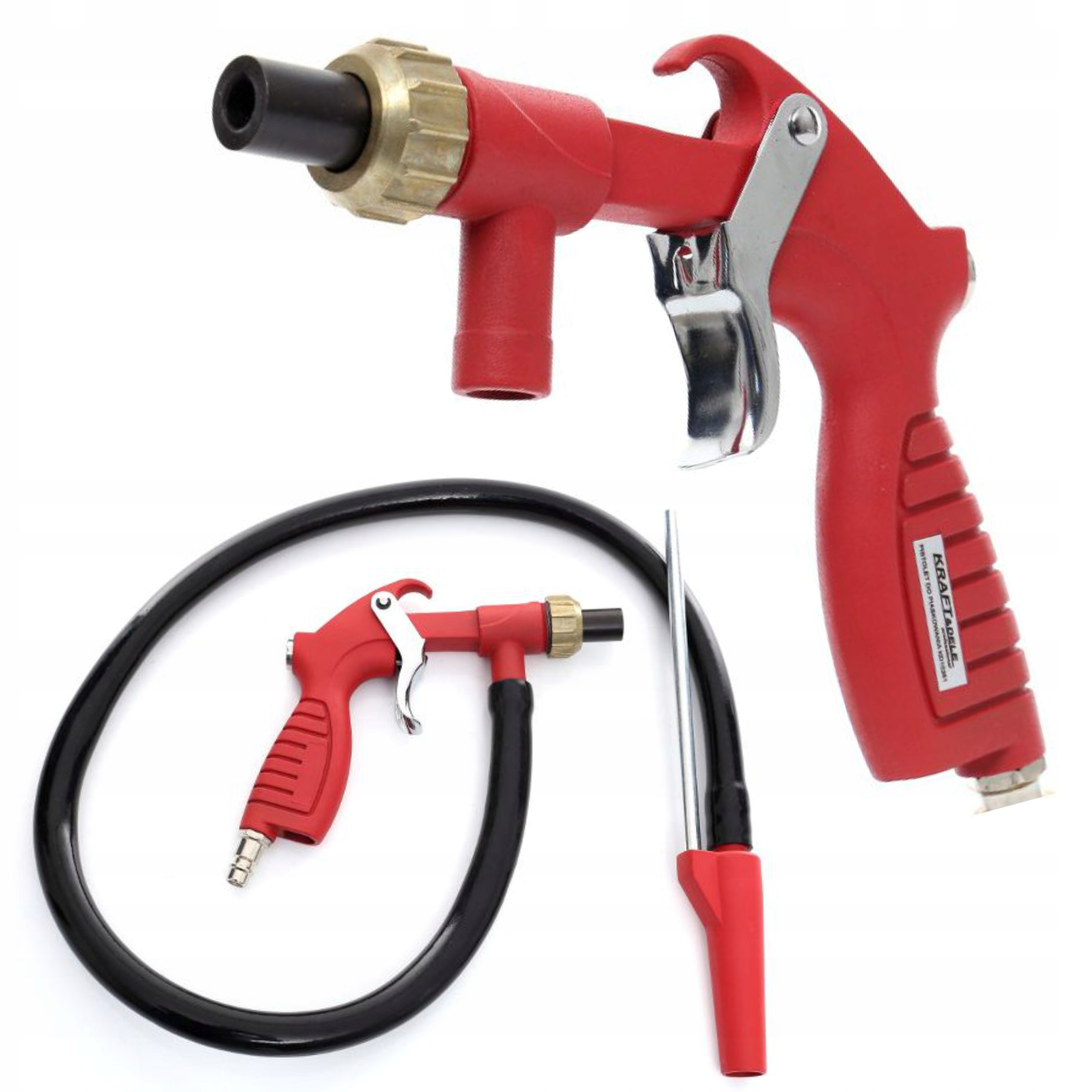 PISTOLET DO PIASKOWANIA Z WĘŻEM METAL CERAMIKA PIASKARKA WĄŻ 1/4" KRAFT