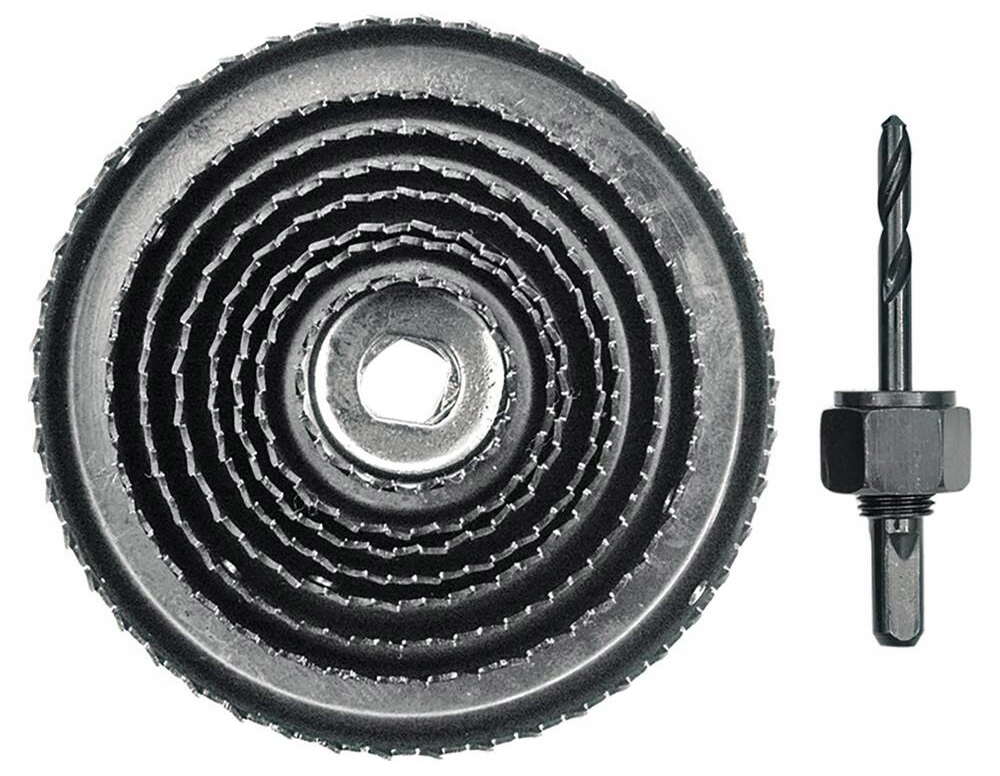 VOREL KOMPLET OTWORNIC WYCINARKA DO OTWORÓW W DREWNIE 38-127 MM, 9 SZTUK