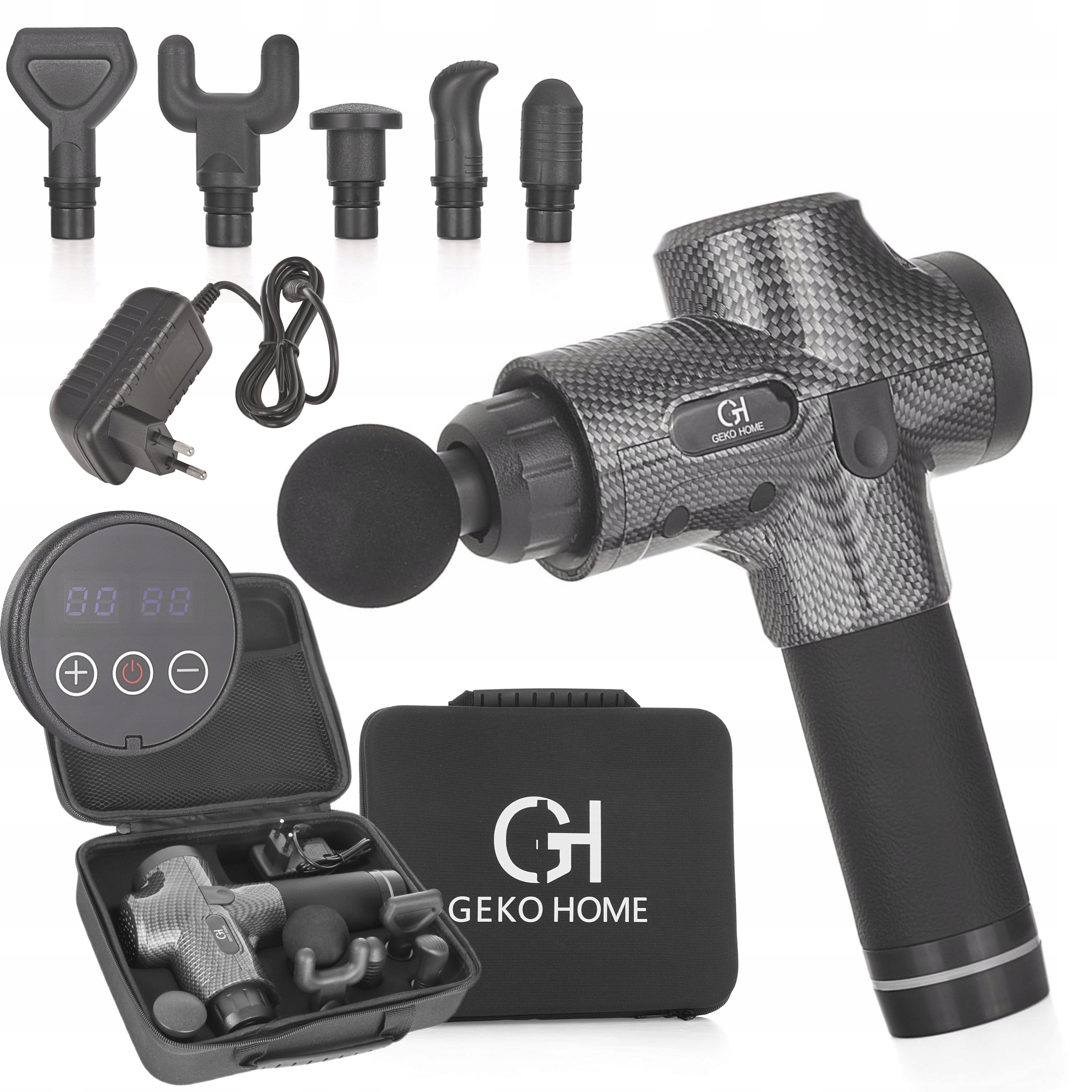 PISTOLET DO MASAŻU MOCNY MASSAGE GUN PRO MASAŻER