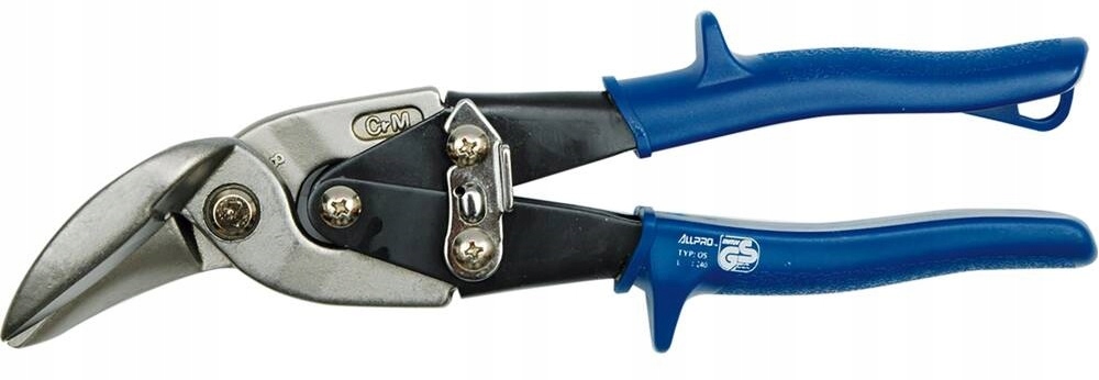 VOREL NOŻYCE CRMO DO CIĘCIA BLACHY L-250MM, PRAWE, DO 1,2MM, PROFI 48070