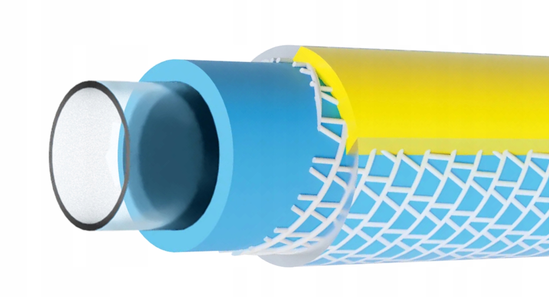 WĄŻ OGRODOWY 4-WARSTWOWY 25BAR 1/2'' 20M + ZESTAW KOŃCÓWEK PRODUKT POLSKI