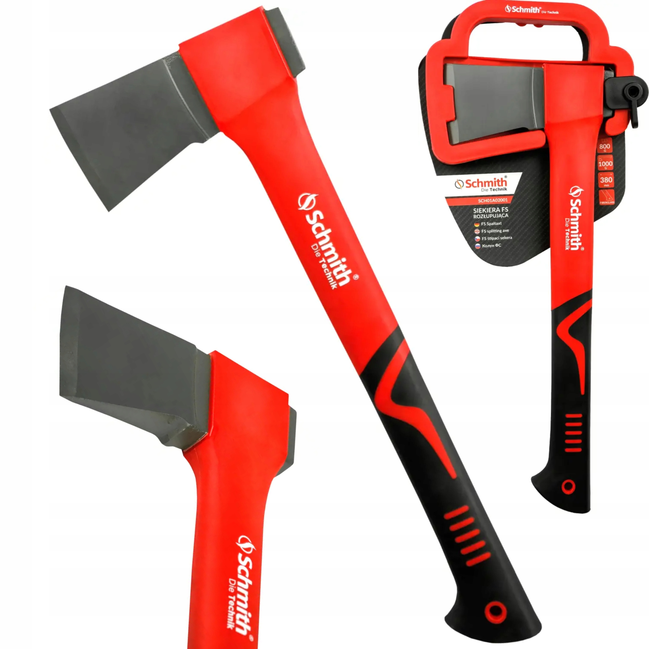 SCHMITH SIEKIERA ROZŁUPUJĄCA Z NYLONOWYM TRZONKIEM 1000G 38cm SCH01A02001