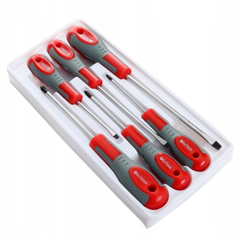 ZESTAW WKRĘTAKÓW ŚRUBOKRĘTÓW CRV MAGNETYCZNE 6 ELEMENTÓW KD10218