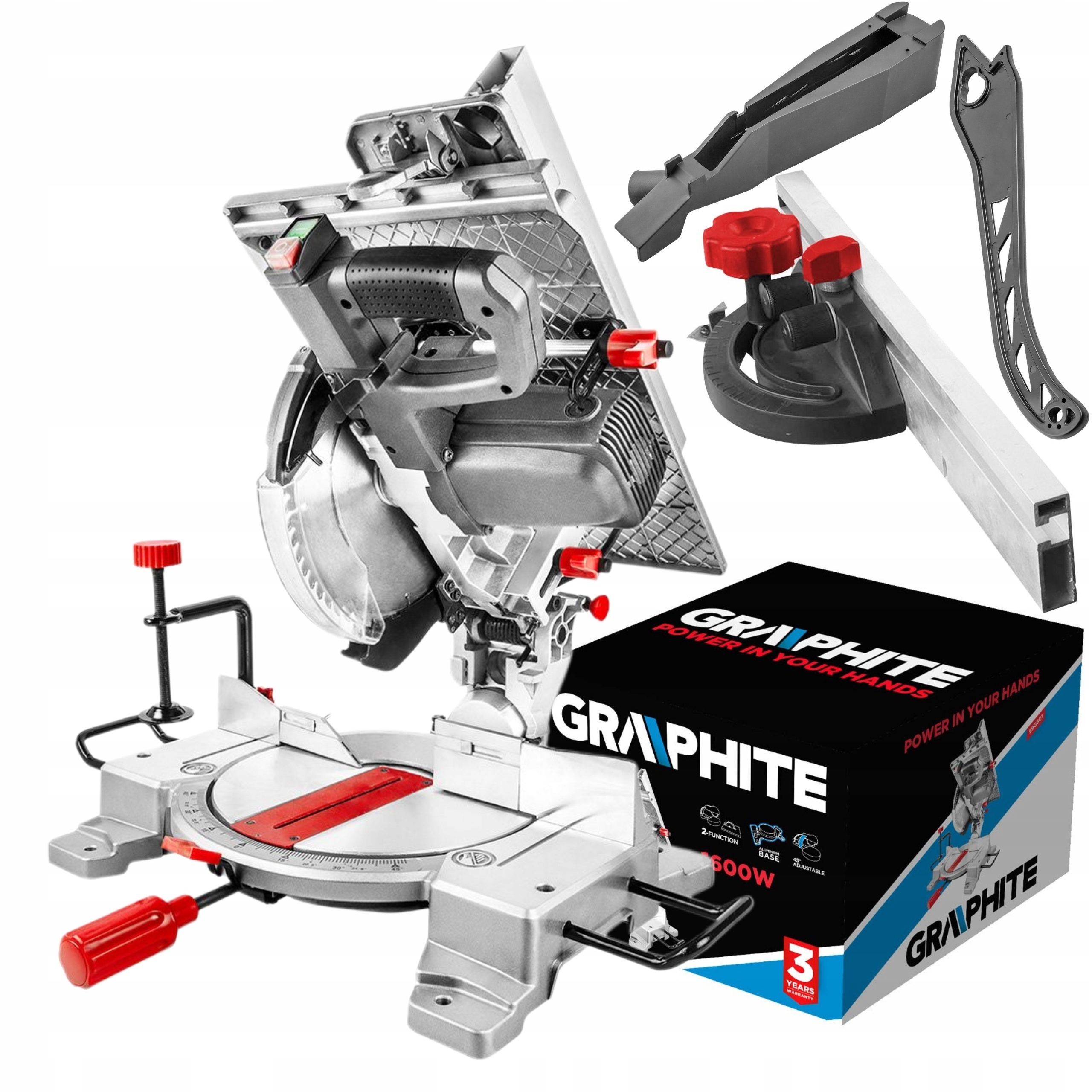 GRAPHITE PILARKA PIŁA TARCZOWA UNIWERSALNA 1600W TARCZA 254 X 30 MM 59G801