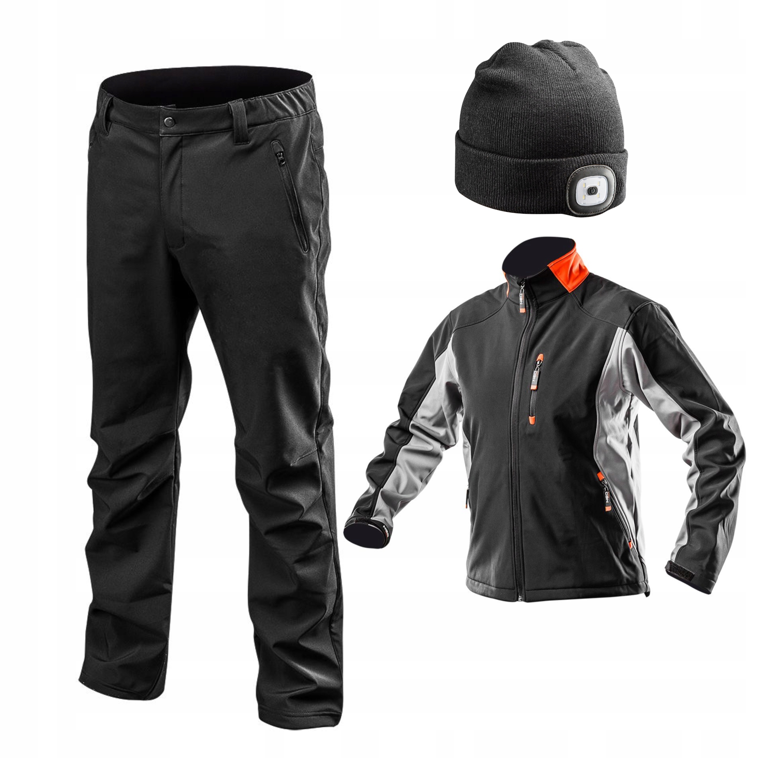 NEO SPODNIE SOFTSHELL ROBOCZY CZAPKA BHP, roz. XL
