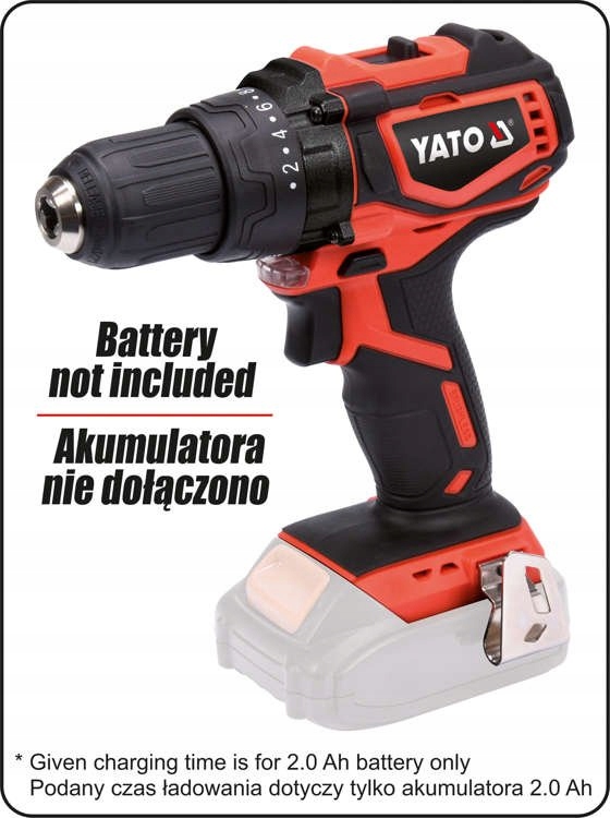 YATO WKRĘTARKA BEZSZCZOTKOWA 18V AKU YT-82795 +4Ah