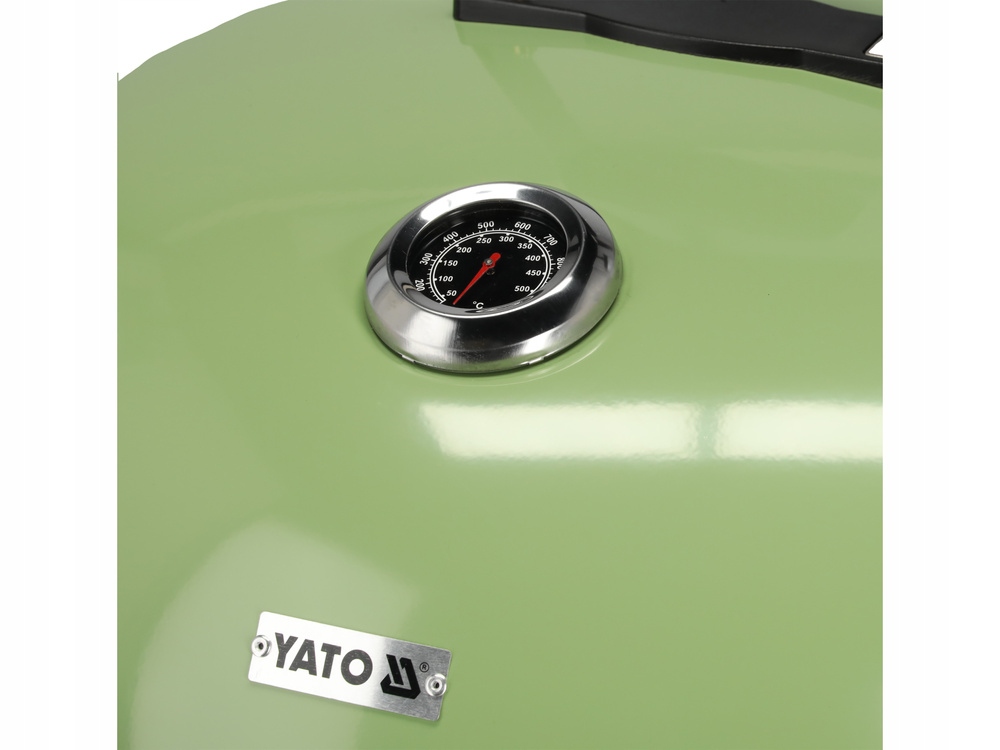 GRILL OGRODOWY WĘGLOWY OKRĄGŁY Z POKRYWĄ RUSZT XXL KÓŁKA POKRYWA 54CM 20303