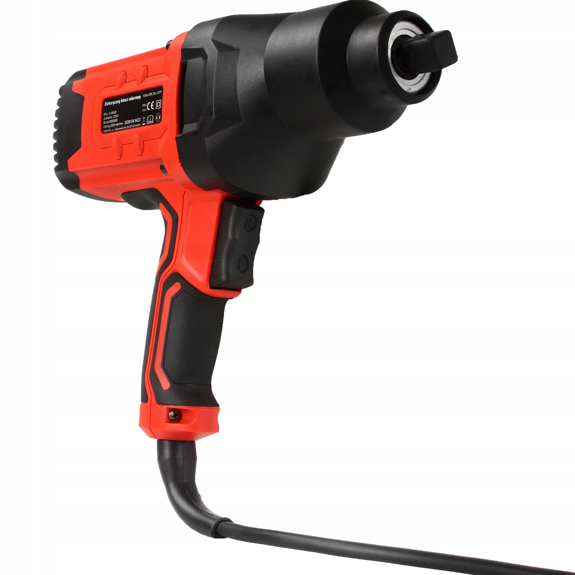 KLUCZ ELEKTRYCZNY DO KÓŁ 950W 850Nm 1/2" MOCNY KLUCZ UDAROWY DUŻY MONTAŻOWY