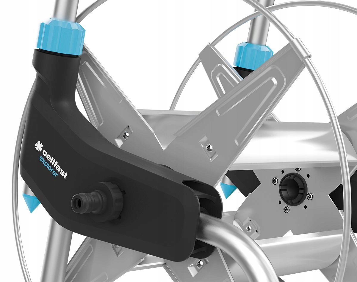 CELLFAST WÓZEK METALOWY NA WĄŻ OGRODOWY 3/4''-30M 1/2"-60m EXPLORER ZWIJACZ