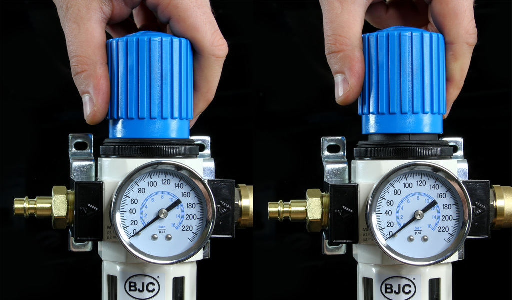 ODWADNIACZ Z REGULATOREM + NAOLEJACZ 1/2" BJC M80645