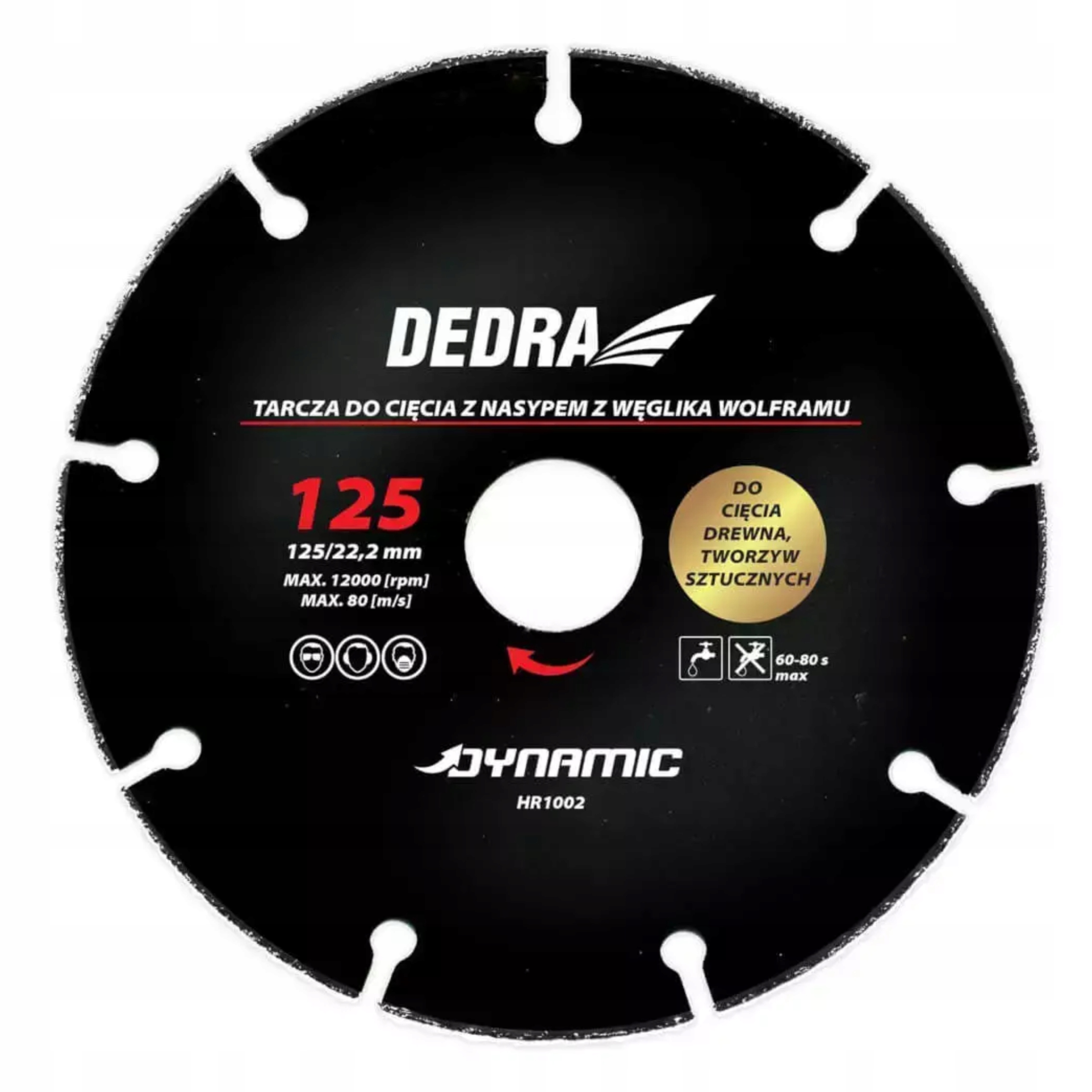 DEDRA HR1006 TARCZA DO CIĘCIA DREWNA TWORZYW SZTUCZNYCH 230x22,2mm