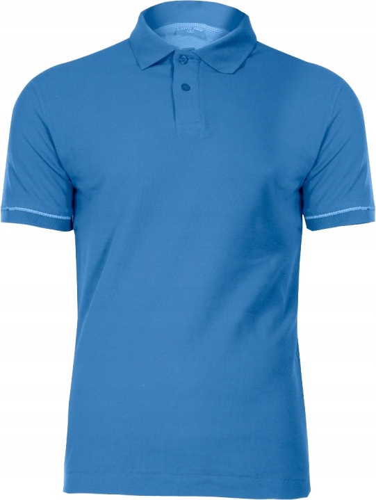 KOSZULKA POLO NIEBIESKA BAWEŁNIANA LAHTI PRO 40304