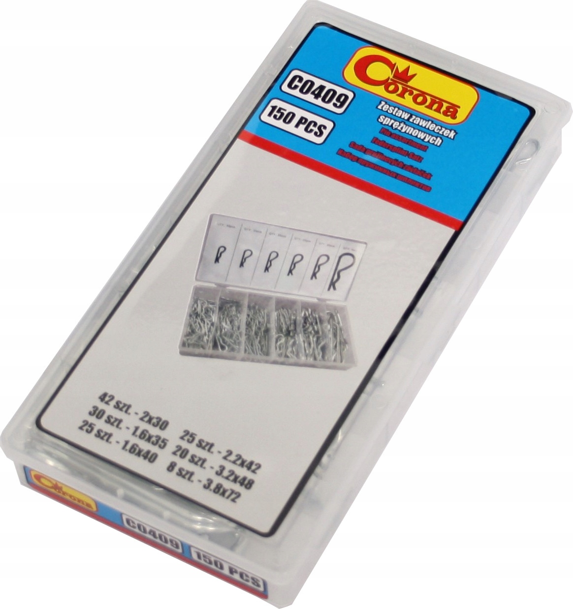 CORONA ZESTAW ZAWLECZEK SPRĘŻYNOWYCH 150 EL C 0409