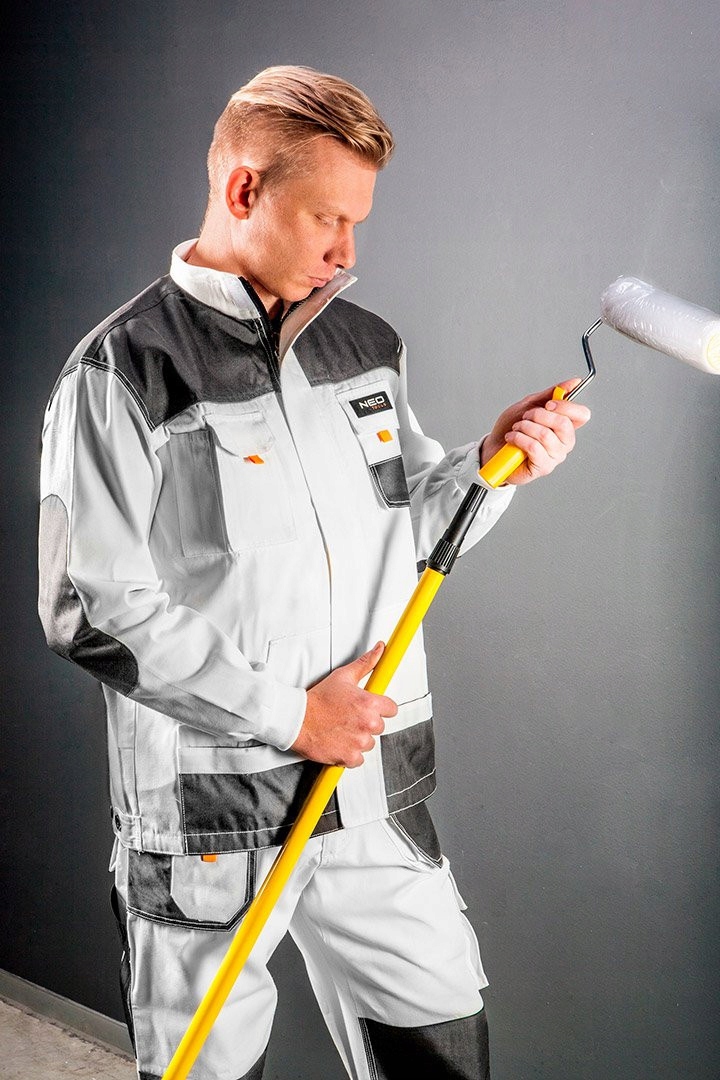 NEO BLUZA KURTKA ROBOCZA POLAR HD+ BIAŁA ODBLASKOWA OXFORD 81-110 XXL/58