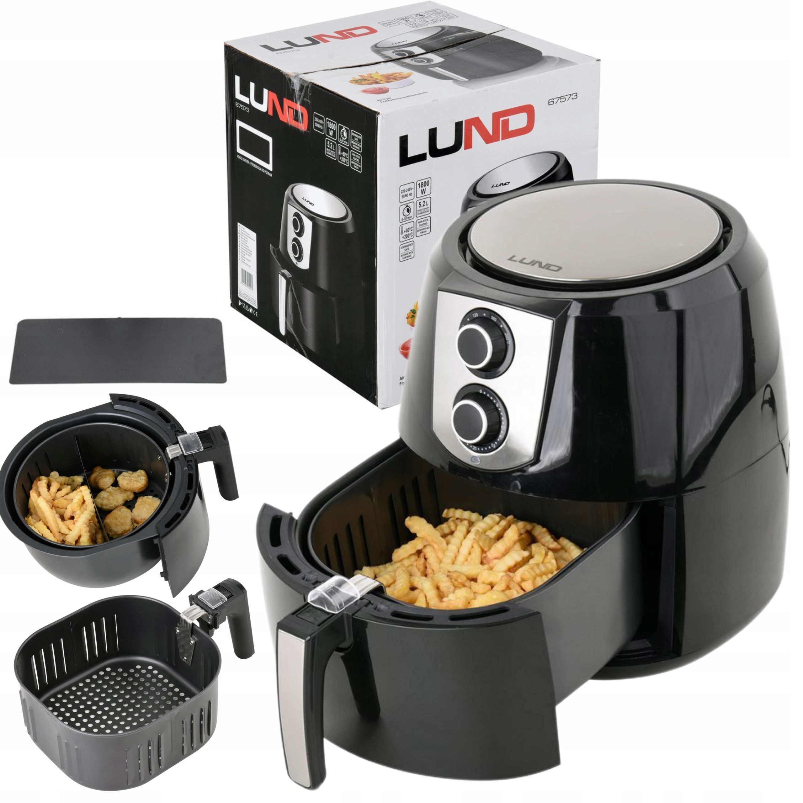 FRYTOWNICA BEZTŁUSZCZOWA FRYTKOWNICA XL 8L 1800W